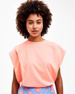 CKS PAMINA T-shirt Manches Courtes Orange Vif