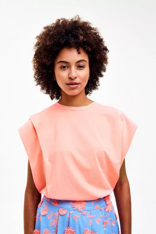 CKS PAMINA T-shirt Manches Courtes Orange Vif