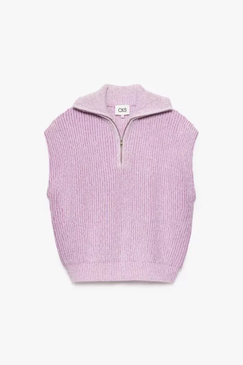 CKS PASSER Débardeur en Maille Violet – Image 4
