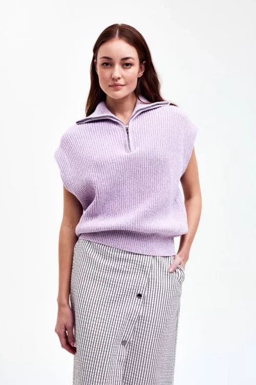 CKS PASSER Débardeur en Maille Violet