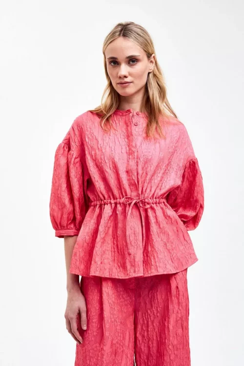 CKS SOBER Chemisier Manches Longues Rose – Image 2