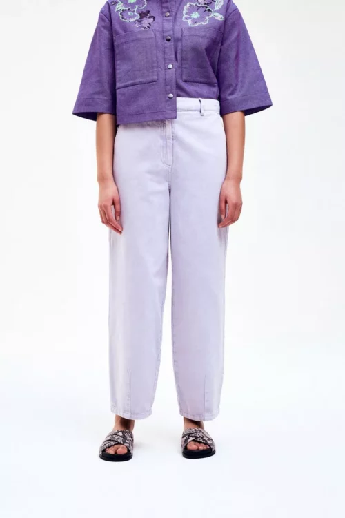 CKS TONY Pantalon Coupe Ballon Lilas – Image 2