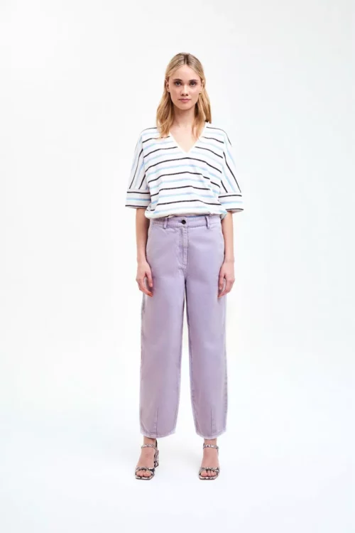 CKS TONY Pantalon Coupe Ballon Lilas – Image 4