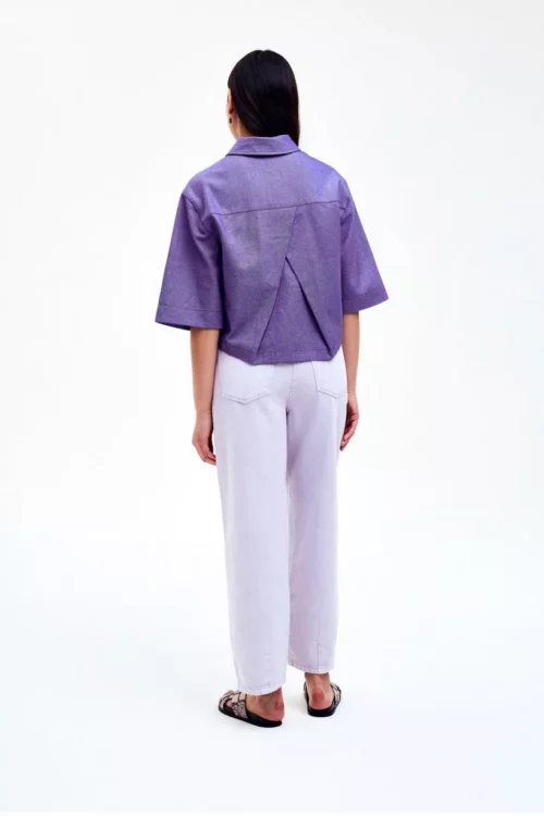 CKS TONY Pantalon Coupe Ballon Lilas – Image 3