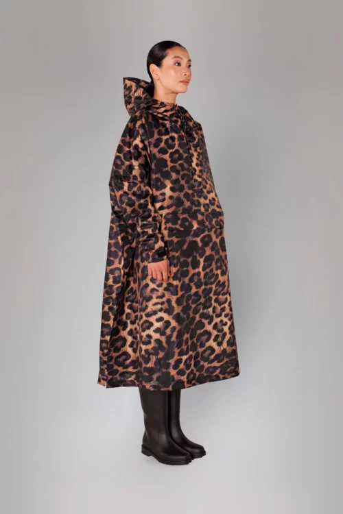 RAINKISS Poncho Léopard Foncé – Image 2