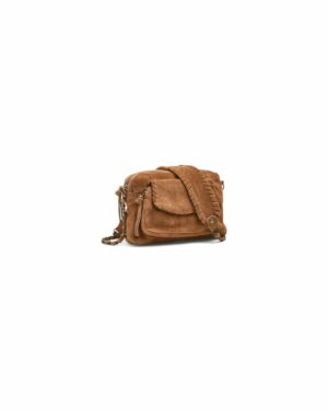 PIECES PCSALLI Petit Sac en Daim Whiskey Brown