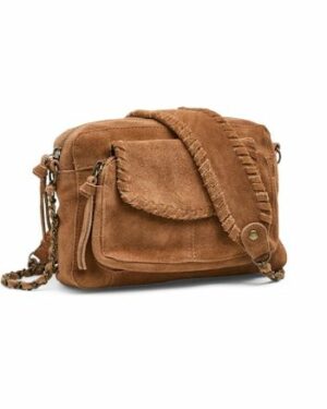 PIECES PCSALLI Petit Sac en Daim Whiskey Brown