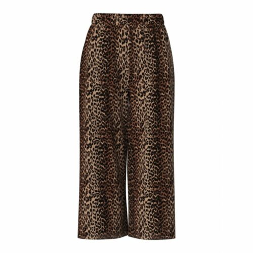 PIECES PCFLORA Pantalon Black Léopard