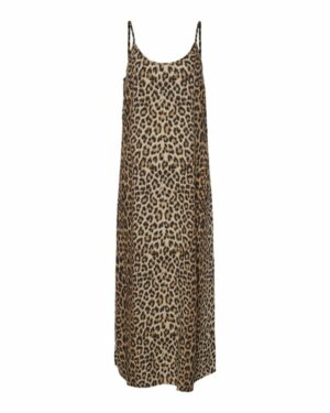 PIECES PCTAAMA Robe Longue Black Léopard