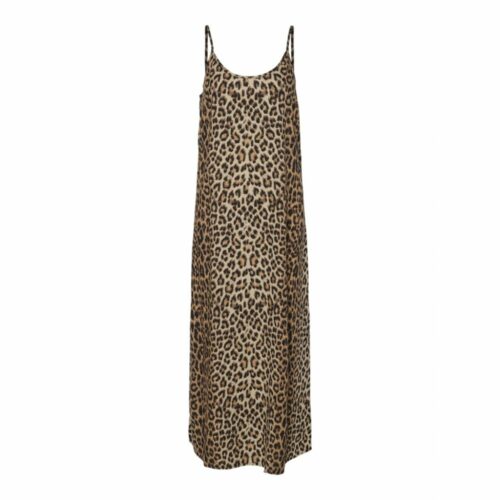 PIECES PCTAAMA Robe Longue Black Léopard