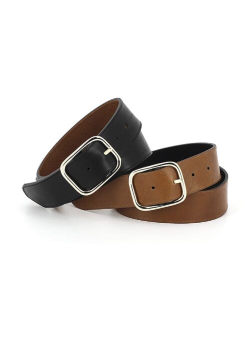 HERBERT LA VICE-VERSA Ceinture Noir/Camel – Image 3