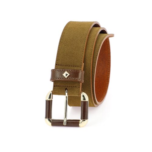 HERBERT LA COULOMB VELOURS Ceinture Tobacco/Nutella – Image 2