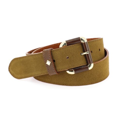 HERBERT LA COULOMB VELOURS Ceinture Tobacco/Nutella