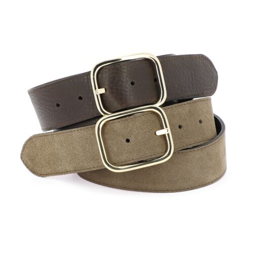 HERBERT LA VICE-VERSA BI-MAT Ceinture Choco/Almond – Image 4