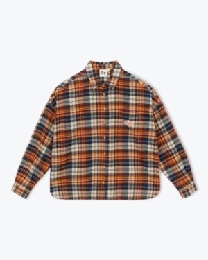 Blouse pour femme imprimé à carreaux écossais. 100% coton. Fabriqué en Inde. Référence H25WB15 Arsène et les Pipelettes.