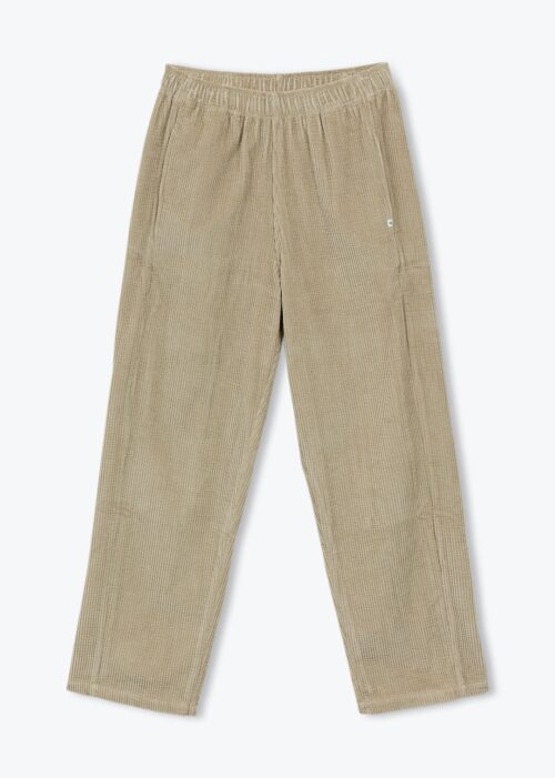 Pantalon pour femme en velours kaki. 100% coton biologique. Fabriqué en Inde. Référence H25WP01 Arsène et les Pipelettes.