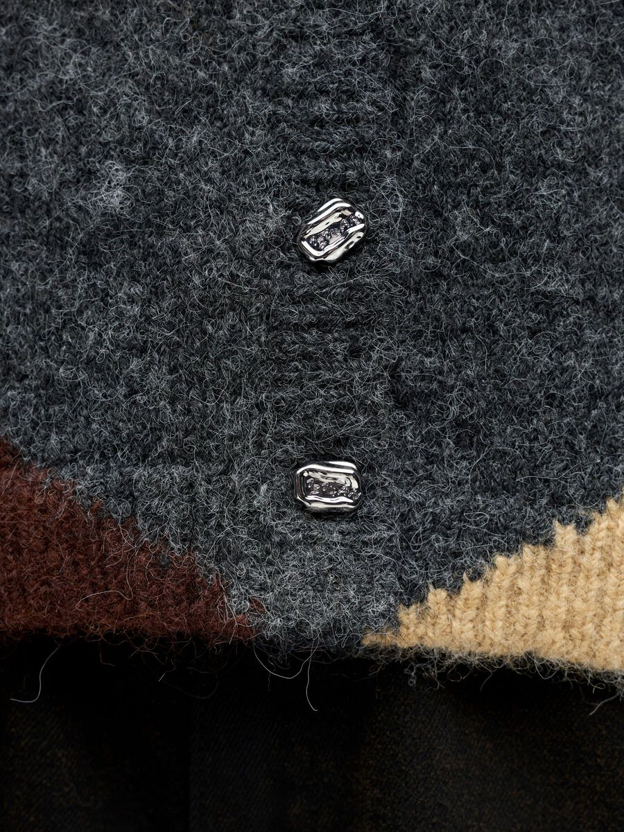 OBJECT OBJZENA Top Maille Dark Grey Melange – Image 4