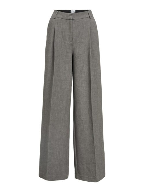 OBJECT OBJIVY WIDE Pantalon Dark Grey Melange