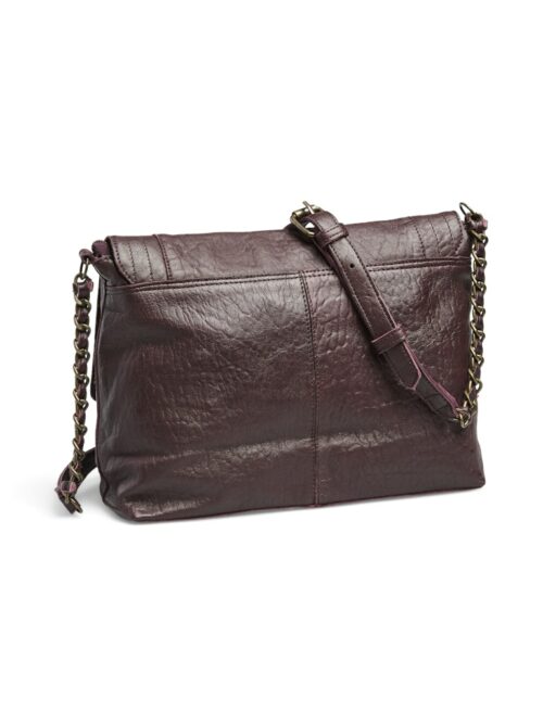 PIECES PCFELIZIA Grand Sac Cuir Tawny Port Bubble – Image 2