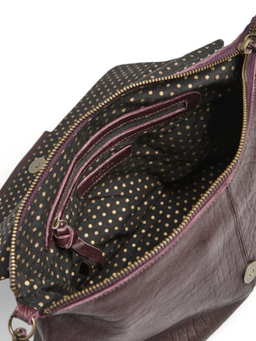 PIECES PCFELIZIA Grand Sac Cuir Tawny Port Bubble – Image 3