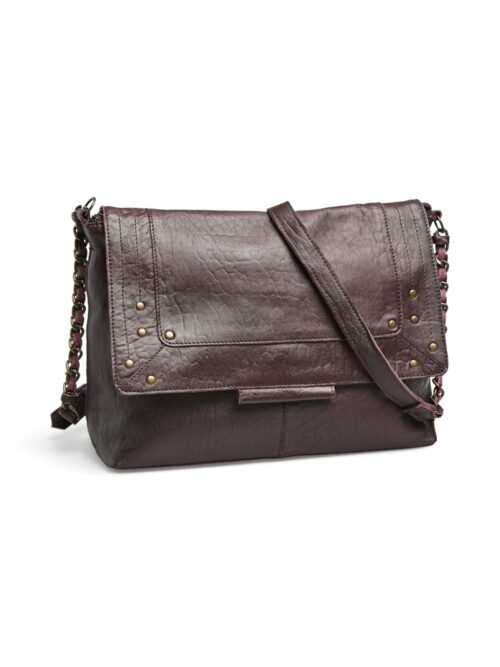 PIECES PCFELIZIA Grand Sac Cuir Tawny Port Bubble