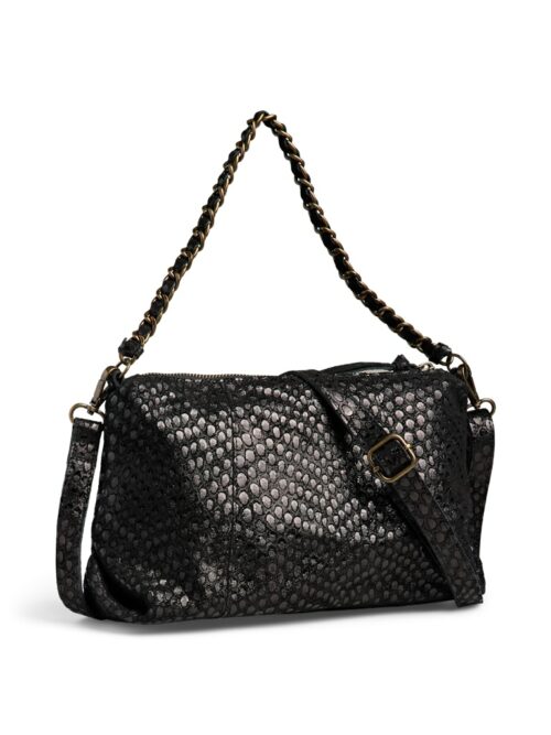 PIECES PCJOANNA Sac Cuir Black Peacock Chaîne – Image 4