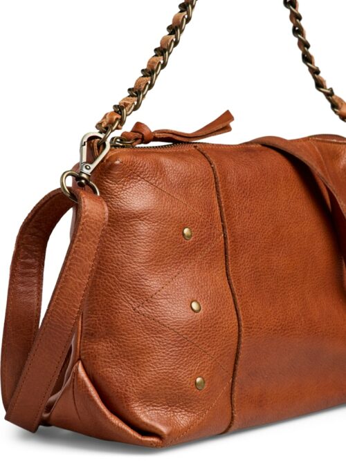 PIECES PCJOANNA Sac Cuir Whiskey Brown – Image 3