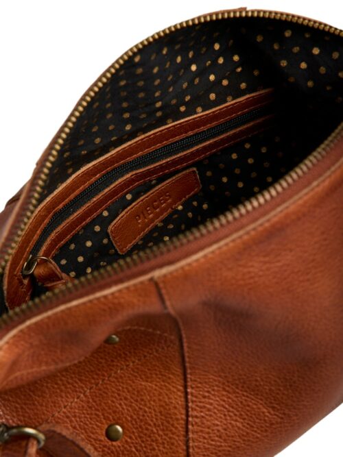 PIECES PCJOANNA Sac Cuir Whiskey Brown – Image 2