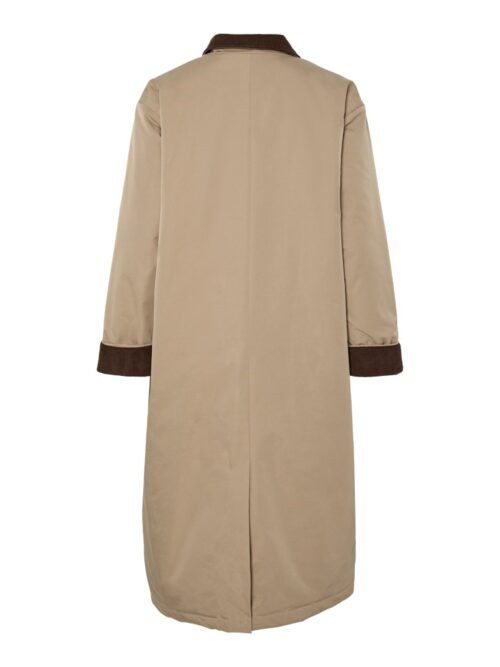 PIECES PCJORMA Veste Velours Greige Hot Fudge – Image 2