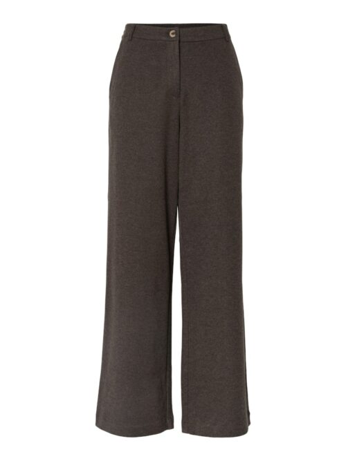 PIECES PCMAMILLA Pantalon Tailleur Large Hot Fudge