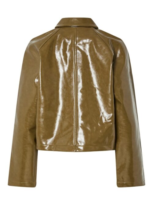 PIECES PCMERRY Veste Enduite Military Olive – Image 2
