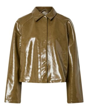 PIECES PCMERRY Veste Enduite Military Olive