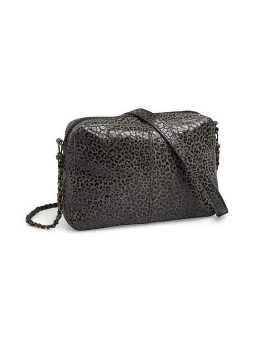 PIECES PCNAINA Sac Cuir Concrete Grey Cheetah – Image 2