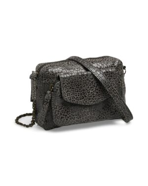 PIECES PCNAINA Sac Cuir Concrete Grey Cheetah