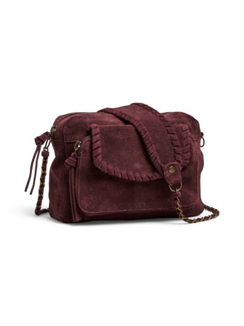 PIECES PCSALLI Sac Suede Tawny Port