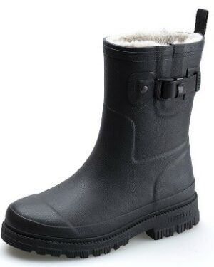 Bottes noir fourrées .Montante.Patte sur l'extérieur du mollet.Chaude.Semelle épaisse et crantée pour femme.Bottines. VERBENAS-LINA-MATE-BOMBI-BOTTES-FOURREES-BLACK Marque Verbenas Fabriquées en Espagne