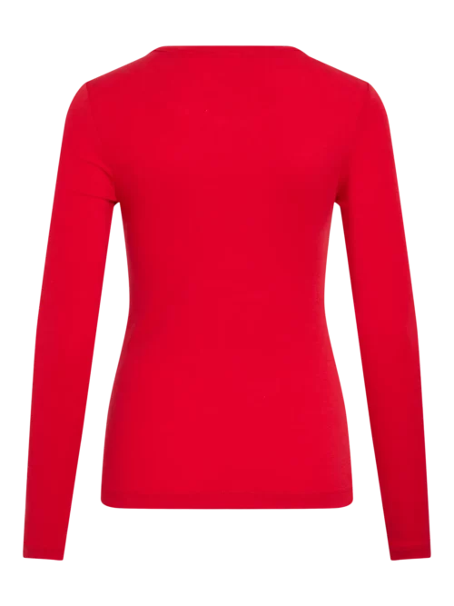 VILA ROUGE EDIT ROUMAPLE T-Shirt Chinese Red – Image 2