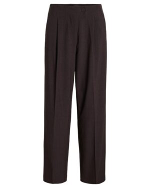 VILA VIAMOI Pantalon de Tailleur Dark Grey Melange