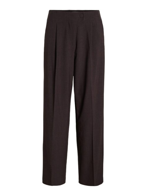 VILA VIAMOI Pantalon de Tailleur Dark Grey Melange