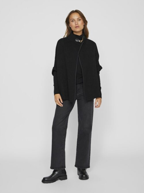 VILA VICEMRE Poncho Black – Image 4