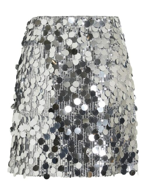 VILA VICHAYA Jupe Courte Silver – Image 2