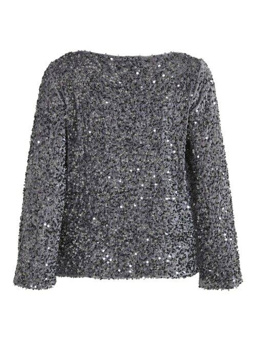 VILA VIFAITH Top Sequins Poppy Seed – Image 2