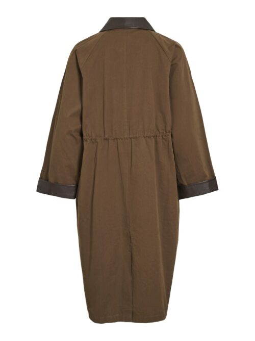 VILA VIHELLA Manteau Long Coffee Bean – Image 2