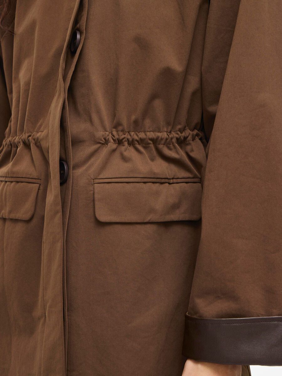 VILA VIHELLA Manteau Long Coffee Bean – Image 6