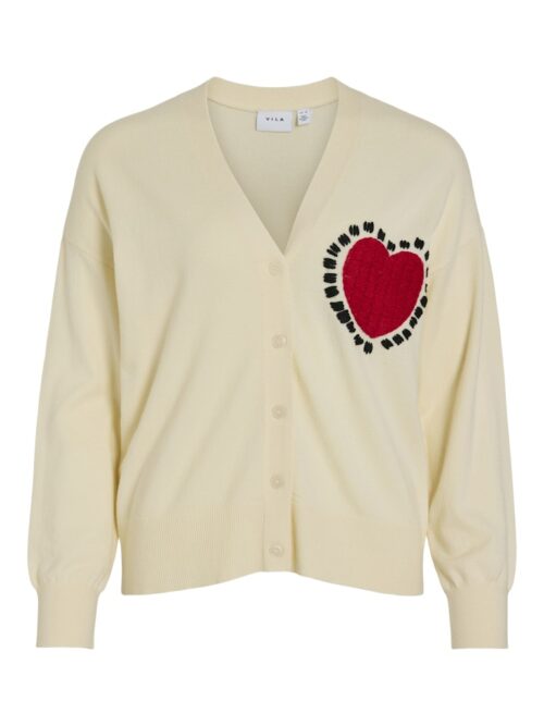 VILA VILUCINA Cardigan en Maille Birch Heart