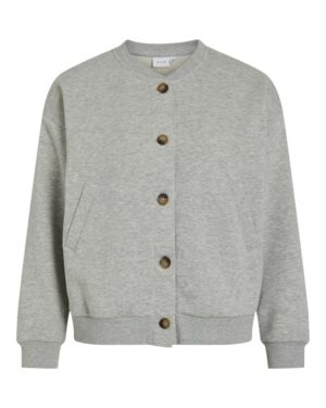 VILA VIMARIN Sweat Cardigan Light Grey Melange