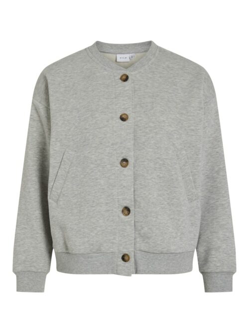 VILA VIMARIN Sweat Cardigan Light Grey Melange