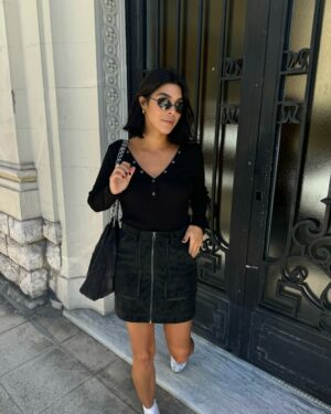 VILA VIPULINA Jupe courte Black Beauty