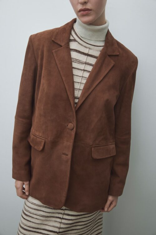 VILA VISUEDE Blazer Downtown Brown