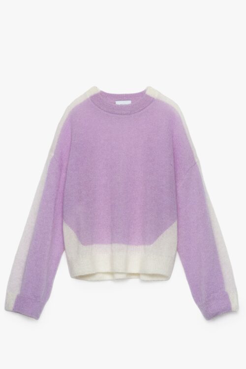 pull violet et écru pour femme de la marque belge cks. cks poison pull femme pal.